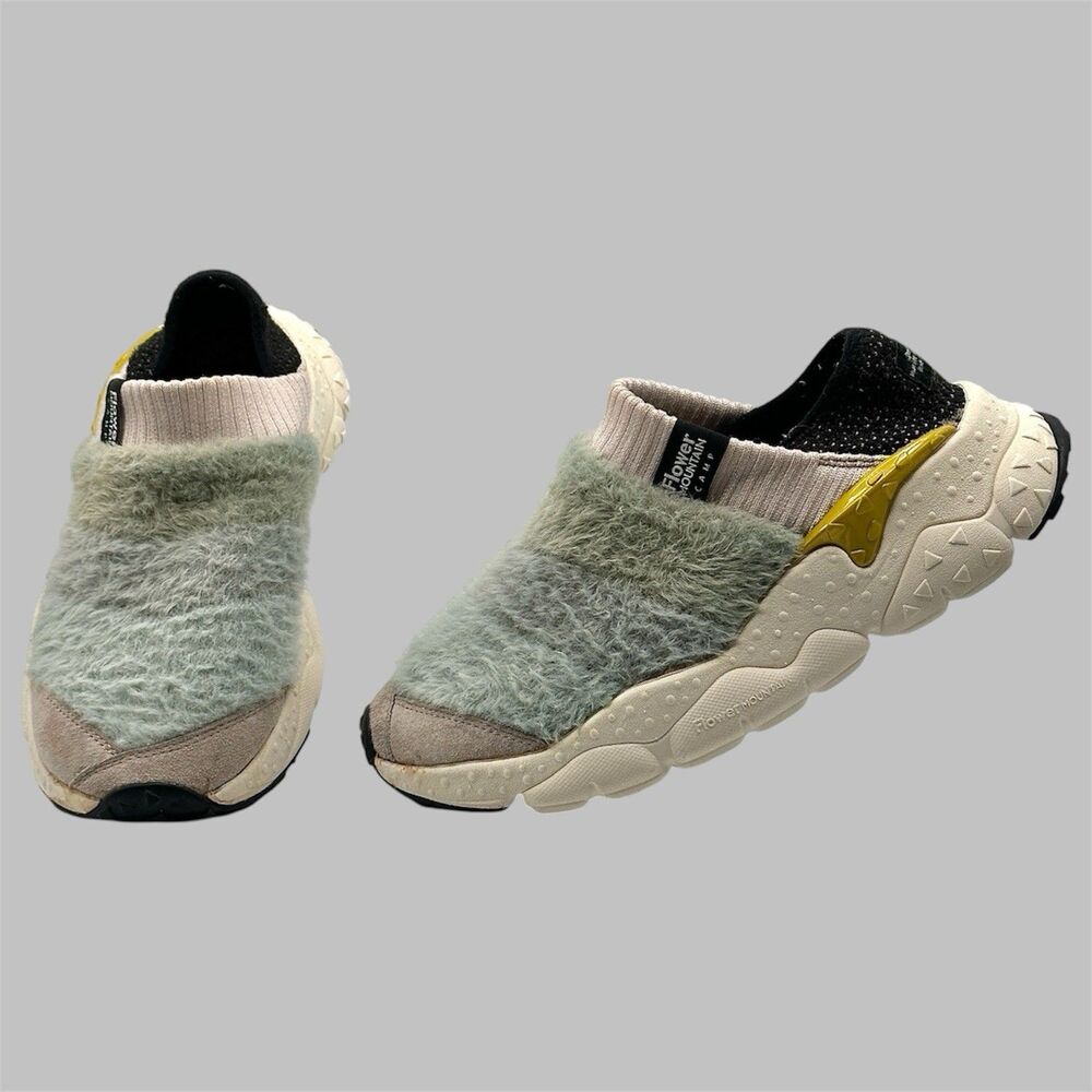 Flower Mountain Camp Dandelion Mountaineering Assn Slip-On Knit Sneakers FM67071